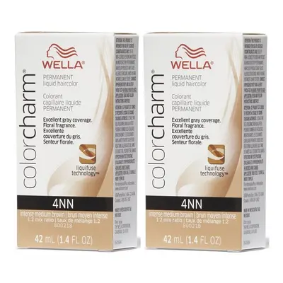 (4NN â pack of 2) Wella Color Charm Permanent Liquid Haircolor