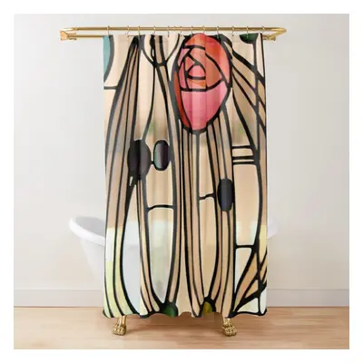 Shower Curtains Window - Charles Rennie Mackintosh for Bathroom Decor 72x72 inches