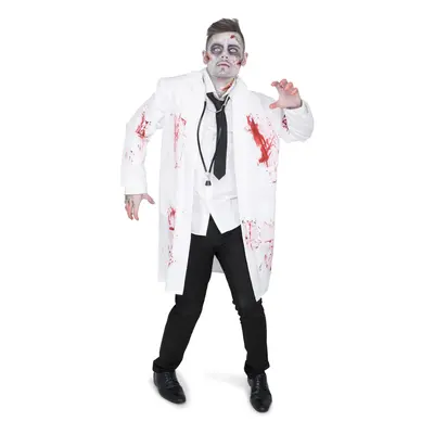 (L) Men's zombified doctor costume