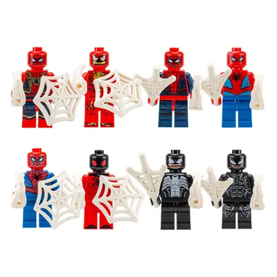 (Style D 8pcs) 8Pcs Marvel Superheroes Minifigures Toys Fit Lego