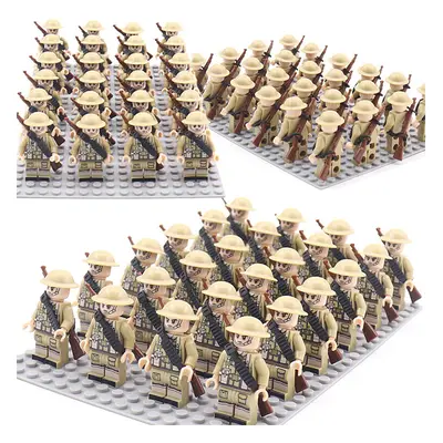 (Style K) Fit Lego WWII Soviet Union German Forces Soldiers Minifigures Kid Toys