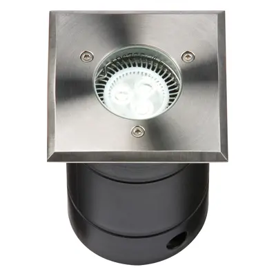 Knightsbridge WSGULED 230V IP67 Square Stainless Steel Walkover / Driveover Light