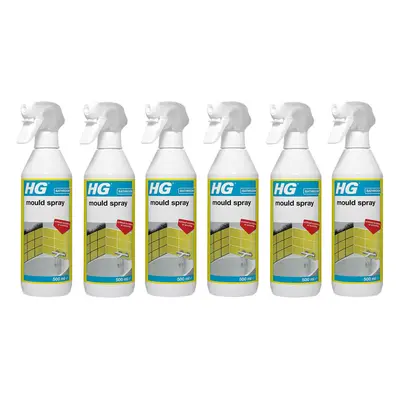 6 x HG Mould Spray Effective Mould Spray And Mildew Cleaner - 500ml