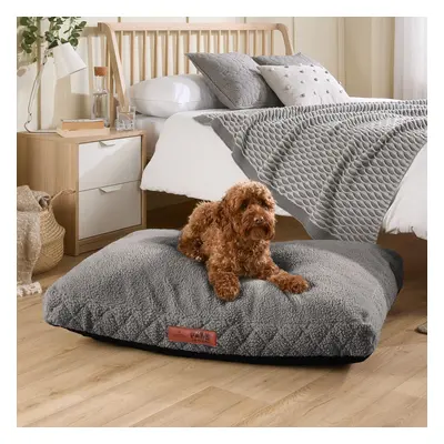 (Light Grey, Large) Slumberdown Paws for Slumber Sherpa Pet Bed UK Made