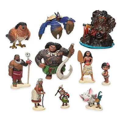 JSJJAEA Character Model 10pcs/set 6-10cm Moana Princess Maui