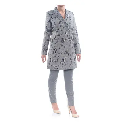 Calvin Klein Women's Floral-Printed Double-Breasted Jacket (8P Regatt