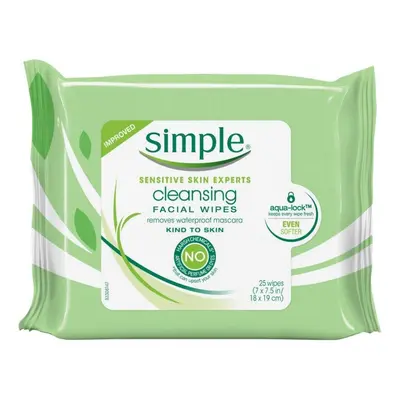 Simple cleansing Facial Wipes Each (Pack of 12)