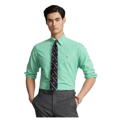 POLO RALPH LAUREN Men's Classic Fit Gingham Oxford Shirt Summer Emeral