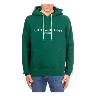 Tommy Hilfiger mens Embroidered Tommy Logo Fleece Pullover Hooded Swea