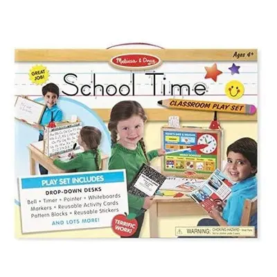 Melissa & Doug School Time Classroom Play Set | Pretend Play | Play Set | 4+ | Gift for Boy or G