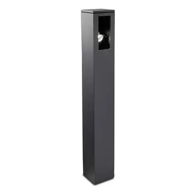 Leds-C4 Way - Light Outdoor Tall Bollard Light Urban Grey IP65, GU10