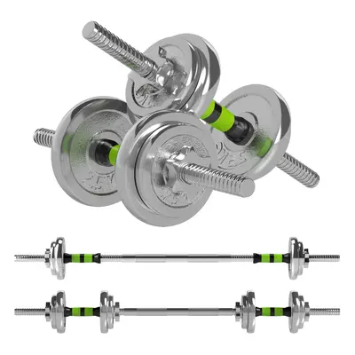 SPORTNOW 20kg 2-in-1 Adjustable Weights Dumbbells Set for Home Gym