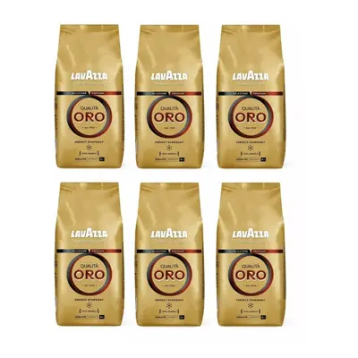 6 x 1kg Lavazza Qualita Oro Coffee Beans Free UK Delivery