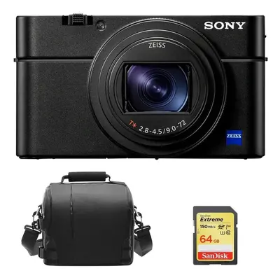 SONY RX100 VI Black + 64GB SD card + camera Bag