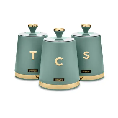 Tower T826131JDE Cavaletto Set of Canisters - Jade