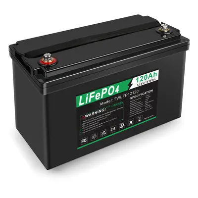 12V 120Ah LiFePO4 Battery, 12.8V Energy Power LifePO4 Batteries for RV, Backup Power, Solar, Tro