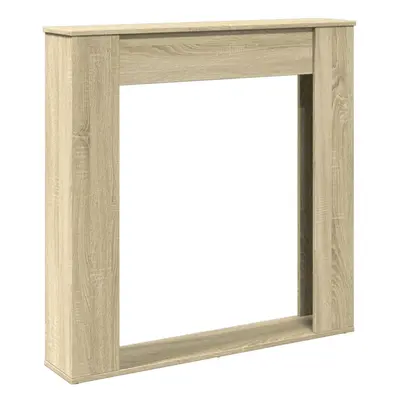 (sonoma oak) vidaXL Fireplace Surround Fire Surround Fire Place Engineered Wood