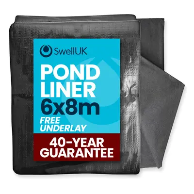 (6x8m) Swell UK Year Guarantee Pond Liner and Underlay