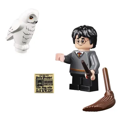 LEGO Harry Potter Minifigure - Harry Potter (with Owl Broom & Wa