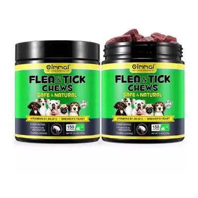 (Buy 2) FLEA and TICK Soft Chews DOGS Natural Ingredients