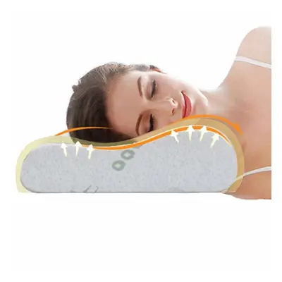 Eco Safeter Contour Memory Foam Pillow- Cervical Massage Deep Sleep Neck Pillow,Anti Snore to Pr