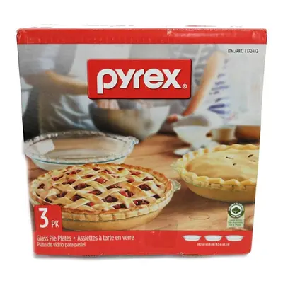 Pyrex - Glass Pie Plates - Pack (9.5 inchex x 1.5 inches)