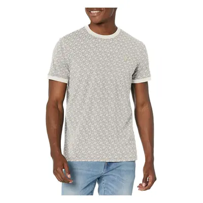 GUESS Men's Colin T-Shirt Macro G Cube White Combo