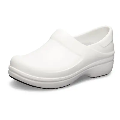 Crocs Women's Neria Pro II Clogs Slip Resistant Work Shoes White