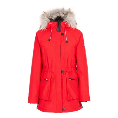 (8, Red) Trespass Womens Waterproof Jacket Raincoat Caption