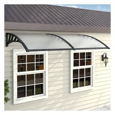 (L190*W100*H28) Door Canopy Awning Window Rain Shelter Shade Roof Covers Front Back Porch