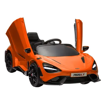 AIYAPLAY McLaren 765LT Licensed 12V Kids Ride on Car w/ MP3 Music, Orange