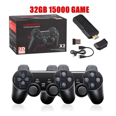 Video Game Stick 4K GD10 Console 2.4G Double Wireless Controller Games 128GB Retro Games for TV 