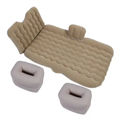 (Rice Flocking Storage Cube) Car Inflatable Bed Can Be Used Inside Sedan SUV With Head Guard, Ca