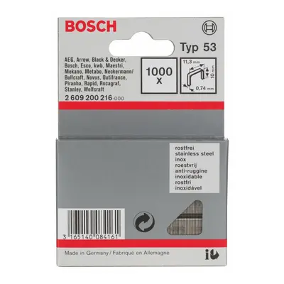 Bosch 11.4 x 0.74 x mm Type Fine Staples