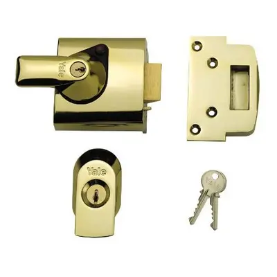 Yale Locks BS1 Nightlatch British Standard Security Lock mm Brasslux Finish Visi Pack