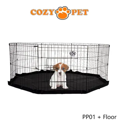 Playpen 60cm with Floor Cozy Pet Dog Rabbit Puppy Play Pen Cage Run crate PP01