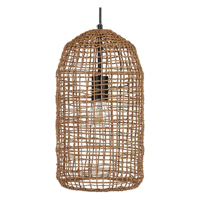 Pendant Lamp LUCITE Wicker Natural