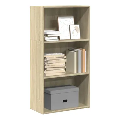 vidaXL Bookcase Storage Rack Cabinet Bookshelf Sonoma Oak Engineered Wood