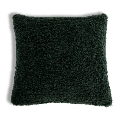 Habitat Christmas Faux Shearling Cushion - Green - 50X50cm