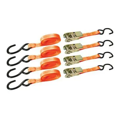 QTY 4m x 25mm Cargo Lash Tie Down Strap Set 900KG