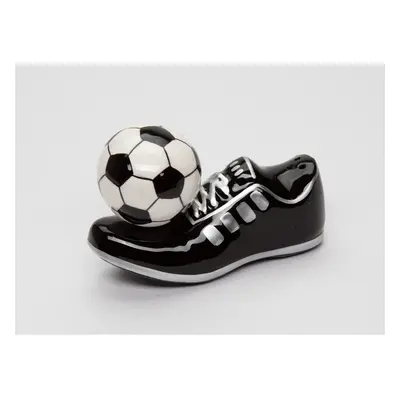 CG Magnetic Soccer Shoes with Ball Salt and Pepper Shakers Black 1/2"" x 3/4"" x 3""H (SS-CG-104