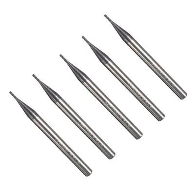 5pcs 1mm Flutes End Mill Cutter Tungsten Carbide Milling CNC Tool