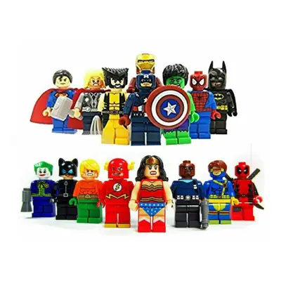 16Pcs Marvel Avengers Super Heroes Mini Figures Dc Set Fit Lego