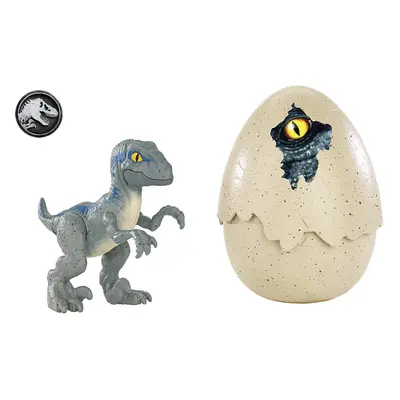 JURASSIC WORLD HATCH 'N PLAY DINOS Velociraptor Blue