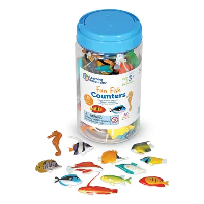 Learning Resources Fun Fish Counters - Set of Ages 3+ Fishing Toys for Kids Educational Counting