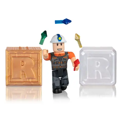 Roblox Action Collection - Megaminer + Two Mystery Figure Bundle [Includes Exclusive Virtual Ite