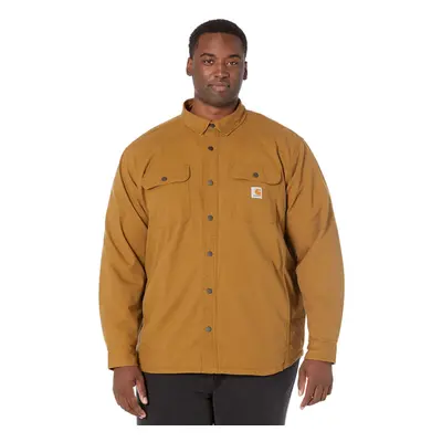 Carhartt Men's Rugged Flex Relaxed Fit Canvas Fleece Lined Shirt Jac