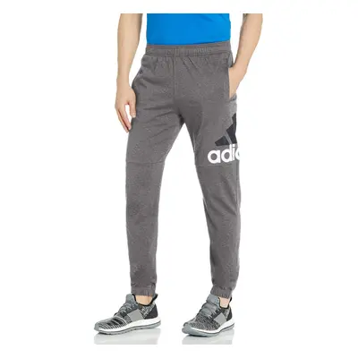 adidas Men's Essentials Performance Logo Pants Dark Grey Heather/Whit