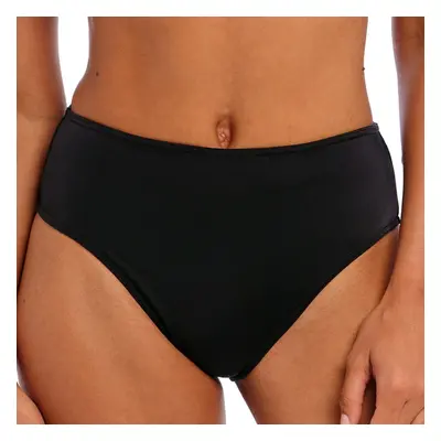 Freya Jewel Cove High Waist High Leg Swim Brief Large Plain Black