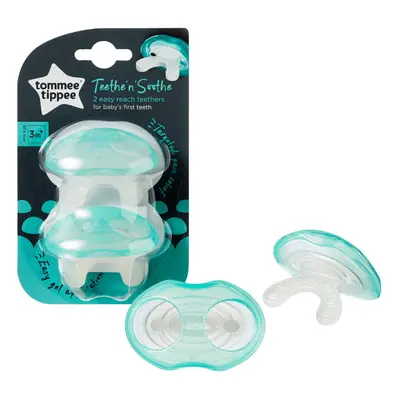 2 x Tommee Tippee Teethe ân' Soothe Massage Teethers Bite and Chew-proof 3m+